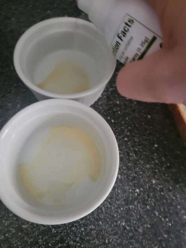 Spraying Ramekins Air Fryer Fried Eggs - The Perfect Egg Every Time! - Daily Yum