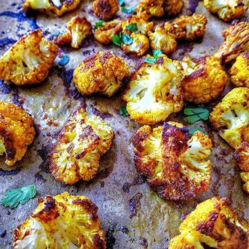Turmeric Cumin Roasted Cauliflower Bites - Daily Yum