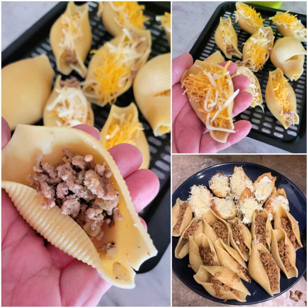 Air Fryer Taco Stuffed Shells - Daily Yum